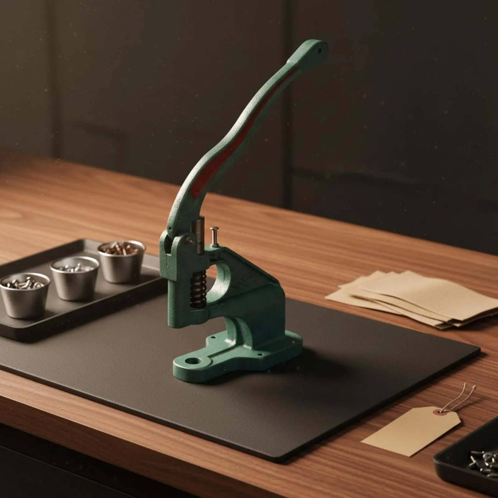 Tabletop Grommet Press Desktop Mounted Eyelet Rivet Press Manual Snap Setter Universal Craft Tool Easy to Use for Workshop
Tabletop Grommet Press Desktop Mounted Eyelet Rivet Press Manual Snap Setter Universal Craft Tool Easy to Use for Workshop