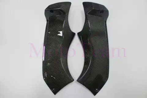 Real Carbon Fib For Kawasaki Ninja ZX-6R zx6r 636 600 2003 2004 03 04 moto Inside Front Head Tube pipe Air duct Repair Part