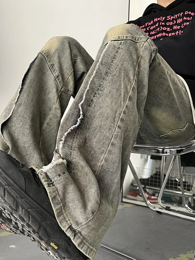 Men's Denim Jeans Straight Leg Micro Flared Long Trousers Spring Autumn American High Street Clean Fit Pants
Men's Denim Jeans Straight Leg Micro Flared Long Trousers Spring Autumn American High Street Clean Fit Pants