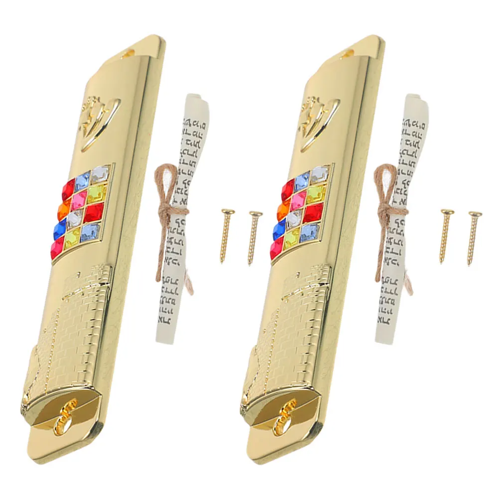 2 Sets Doorpost Decorations Catholic Prayer Mezuzah Mazusa for Hanukkah Decorative House Household Hebrew Scripture Judaica
2 Sets Doorpost Decorations Catholic Prayer Mezuzah Mazusa for Hanukkah Decorative House Household Hebrew Scripture Judaica