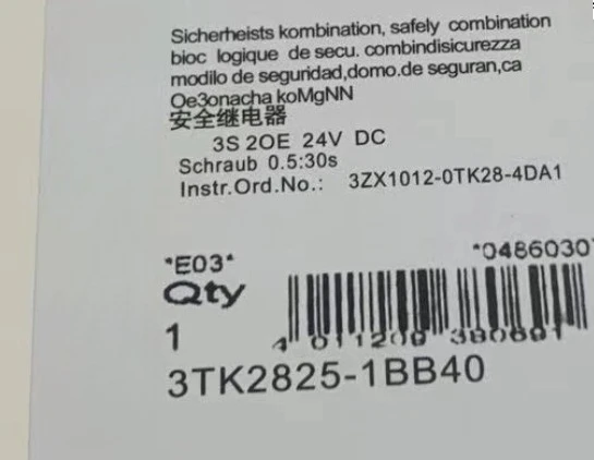 Brand new orignial 3TK2825-1BB40 Safety Relay 3TK28251BB40 for Printing Machine Spare Parts Fast delivery
Brand new orignial 3TK2825-1BB40 Safety Relay 3TK28251BB40 for Printing Machine Spare Parts Fast delivery