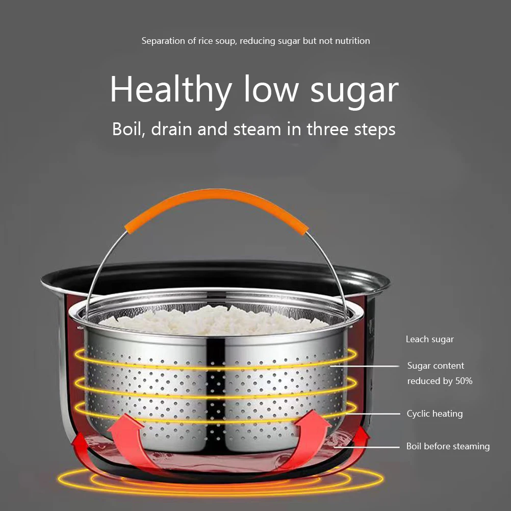 Rice Cooker Steamer Pot Insert Stainless Steel Steaming Rack Metal Basket for Vegetables Food Dense Fine Holes Non-Slip
Rice Cooker Steamer Pot Insert Stainless Steel Steaming Rack Metal Basket for Vegetables Food Dense Fine Holes Non-Slip