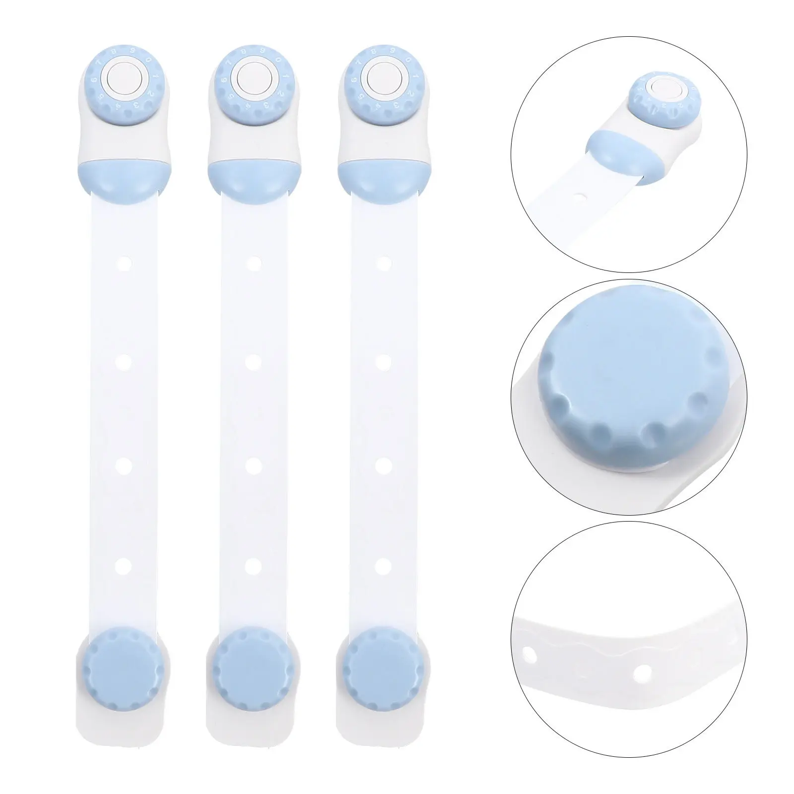 3Pcs Safety Lock Latch Wide Application for Refrigerator Cabinet Doors Drawer Fridge Baby Toddler Protection Secure Strap Lock
3Pcs Safety Lock Latch Wide Application for Refrigerator Cabinet Doors Drawer Fridge Baby Toddler Protection Secure Strap Lock