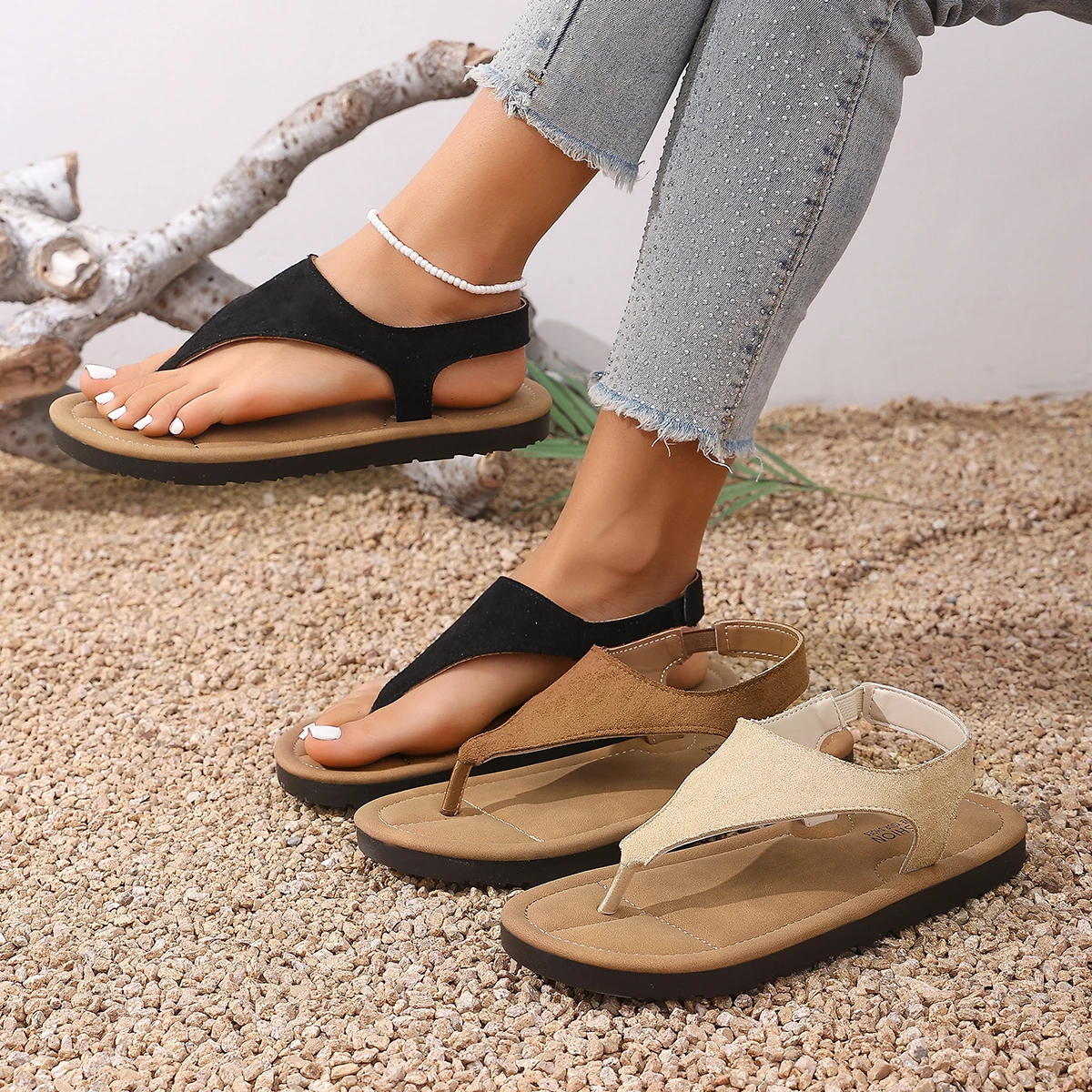 Летние женские сандалии, обувь на платформе больших размеров, женские трендовые пляжные шлепанцы, легкие сандалии на плоской подошве, женские Zapatos De Mujer
Летние женские сандалии, обувь на платформе больших размеров, женские трендовые пляжные шлепанцы, легкие сандалии на плоской подошве, женские Zapatos De Mujer