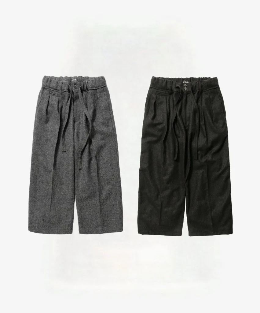 2025 VISVIM KOFU Sillage 23a hakama wool dot-blend wide-leg kendo pants
2025 VISVIM KOFU Sillage 23a hakama wool dot-blend wide-leg kendo pants