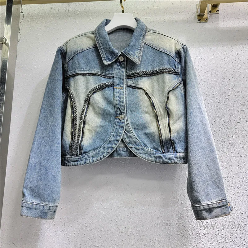 Diamond-Embedded Denim Coat for Women 2024 New Spring Cloth Ins European Style Long Sleeve Jacket Street Top
Diamond-Embedded Denim Coat for Women 2024 New Spring Cloth Ins European Style Long Sleeve Jacket Street Top