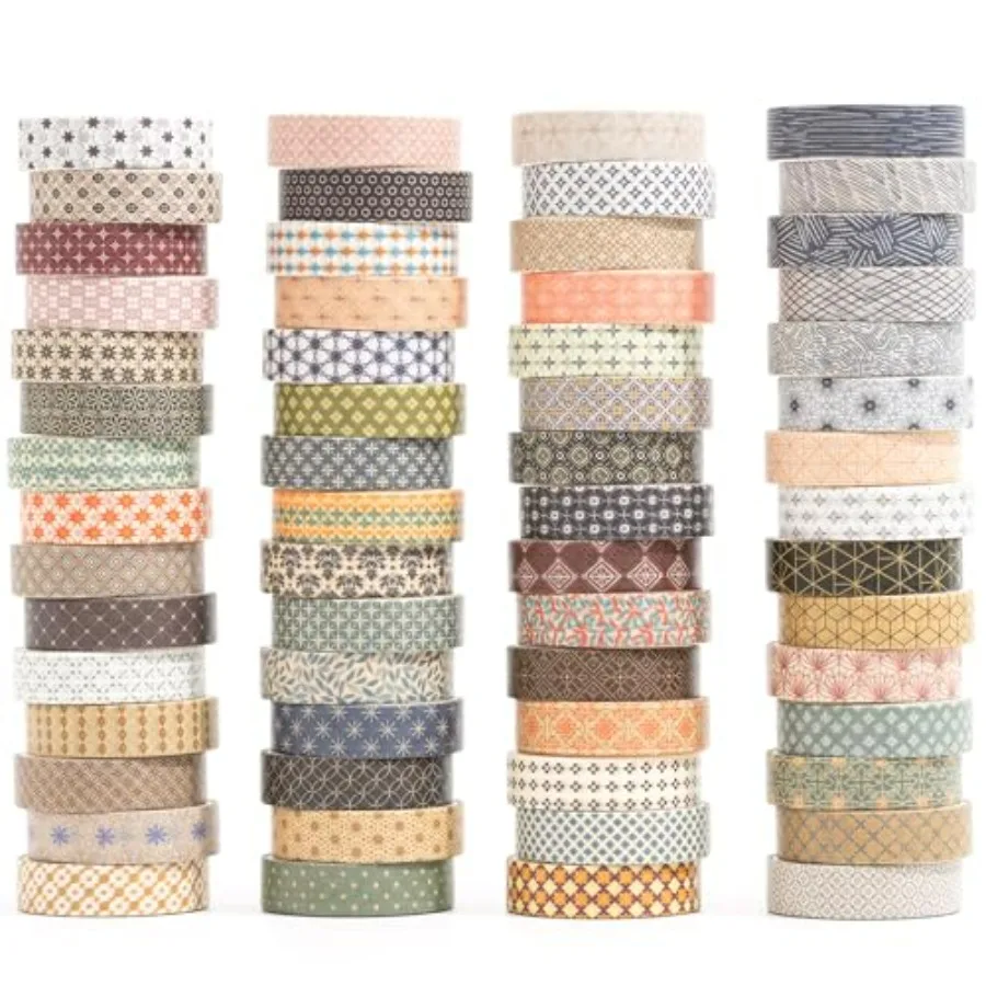 Basic Patterns Washi Tape Set 60 Rolls Geometric Elegance Decorative Skinny Masking Tapes for Arts, DIY Crafts, Journals, Plann
Basic Patterns Washi Tape Set 60 Rolls Geometric Elegance Decorative Skinny Masking Tapes for Arts, DIY Crafts, Journals, Plann