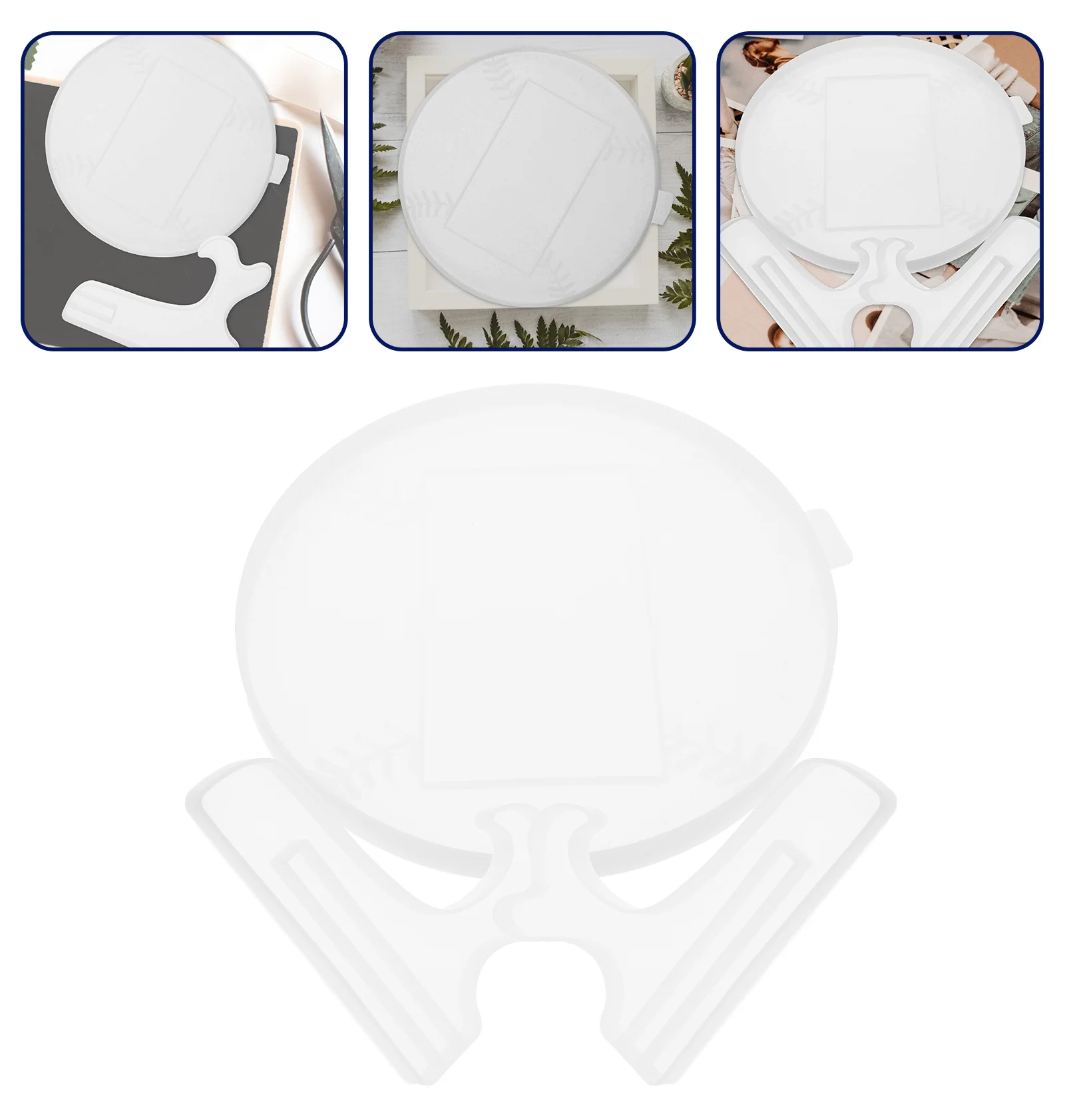 1Set Baseball Shaped Photo Frame Mold Premium Silicone DIY Picture Frame Mold Display Stand Epoxy Molds Casting Molds
1Set Baseball Shaped Photo Frame Mold Premium Silicone DIY Picture Frame Mold Display Stand Epoxy Molds Casting Molds