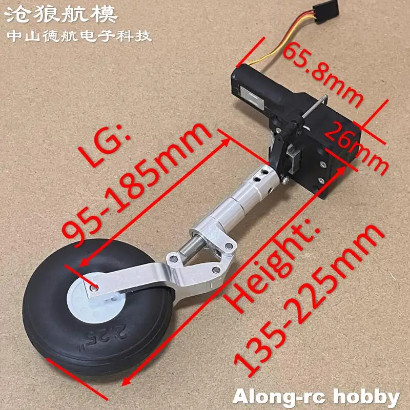 RC Airplane Part 135mm - 225mm Nose Retractable Damping Kneeling Landing Gear Worm Shock Tripod for 3-5kg Aircraft Plane Models
RC Airplane Part 135mm - 225mm Nose Retractable Damping Kneeling Landing Gear Worm Shock Tripod for 3-5kg Aircraft Plane Models