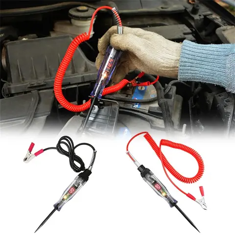 Testador de circuito de tensão de caminhão de carro, ferramentas automáticas 6v 24v, sonda de diagnóstico de carro, caneta de teste, lâmpada, ferramentas de medição elétrica