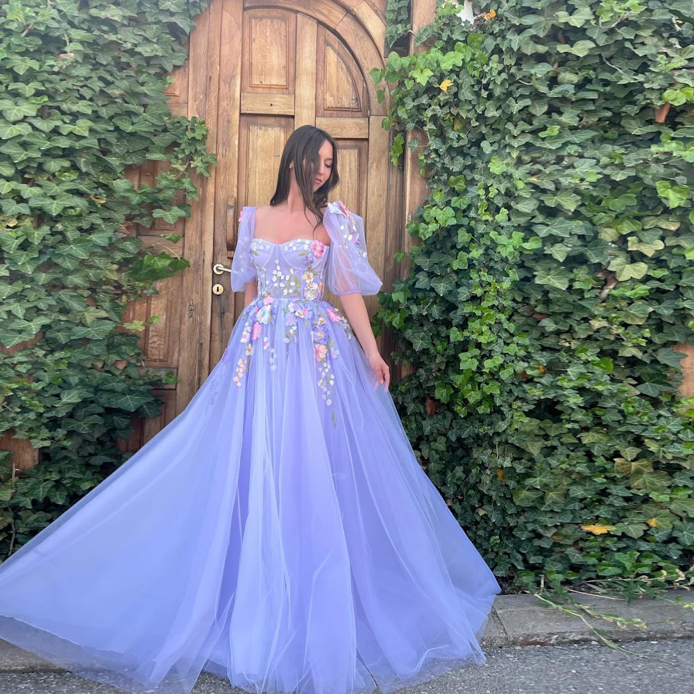 Mignon Organza A-line Prom Gown Square Neckline Applique Evening Floor-length Ruffle Formal Elegant Party Dress for Women 2023
Mignon Organza A-line Prom Gown Square Neckline Applique Evening Floor-length Ruffle Formal Elegant Party Dress for Women 2023