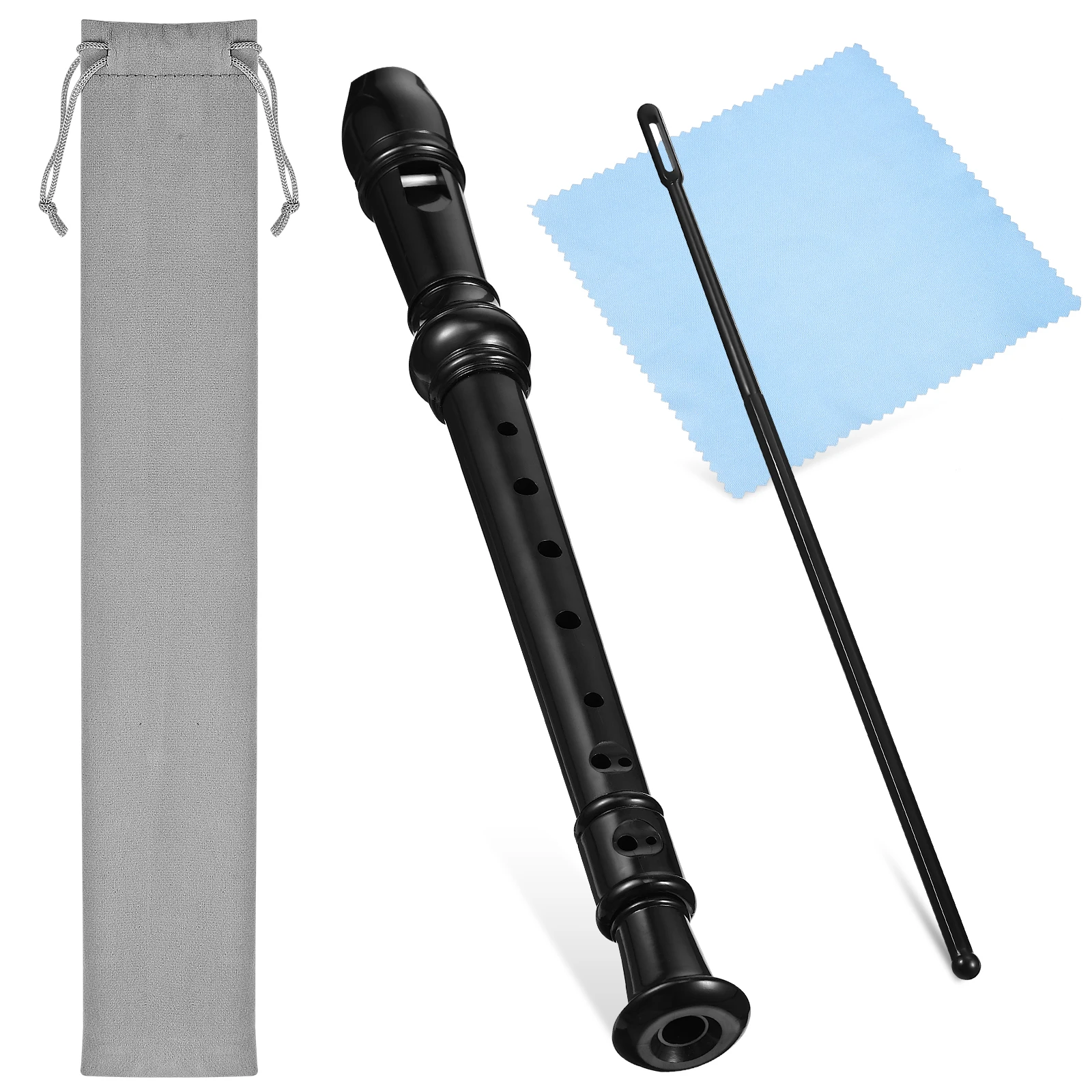 1 set 8 Hole Recorder Set Black Flute Cleaning Rod Sheet Music Flannel Bag Teens Musical Instruments Soprano Beginner
1 set 8 Hole Recorder Set Black Flute Cleaning Rod Sheet Music Flannel Bag Teens Musical Instruments Soprano Beginner