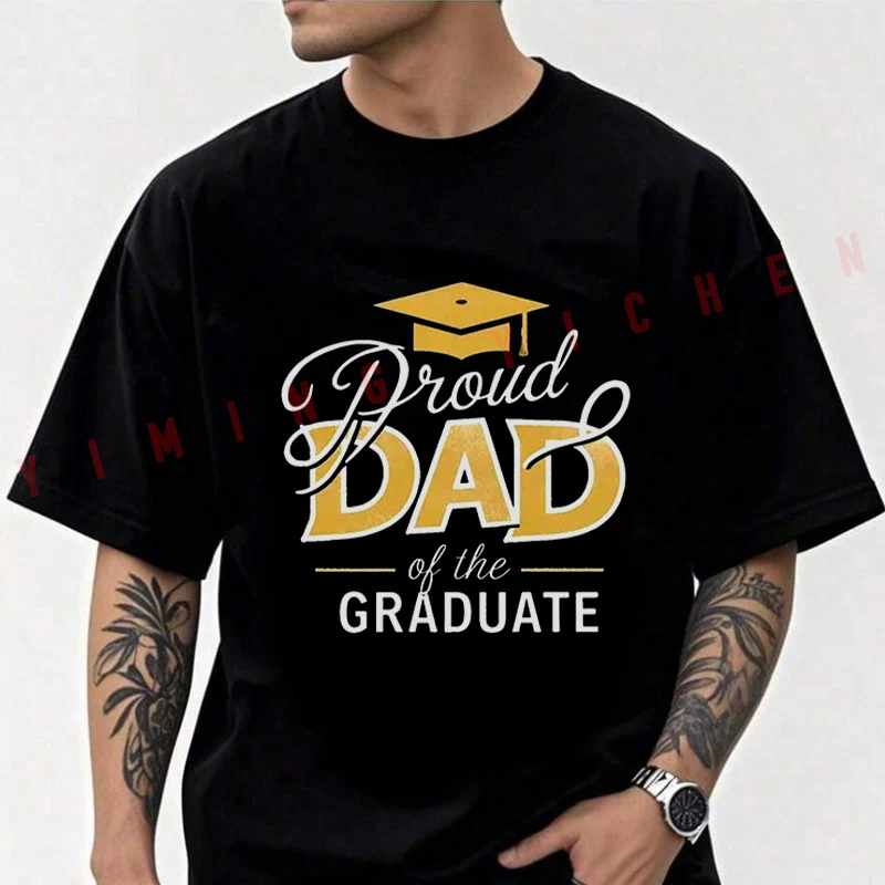 Proud Dad Of The Graduate With Golden Cap Design Motorcycle T-shirt Summer Cotton Short Sleeve Casual Round Neck Unisex Tops
Proud Dad Of The Graduate With Golden Cap Design Motorcycle T-shirt Summer Cotton Short Sleeve Casual Round Neck Unisex Tops