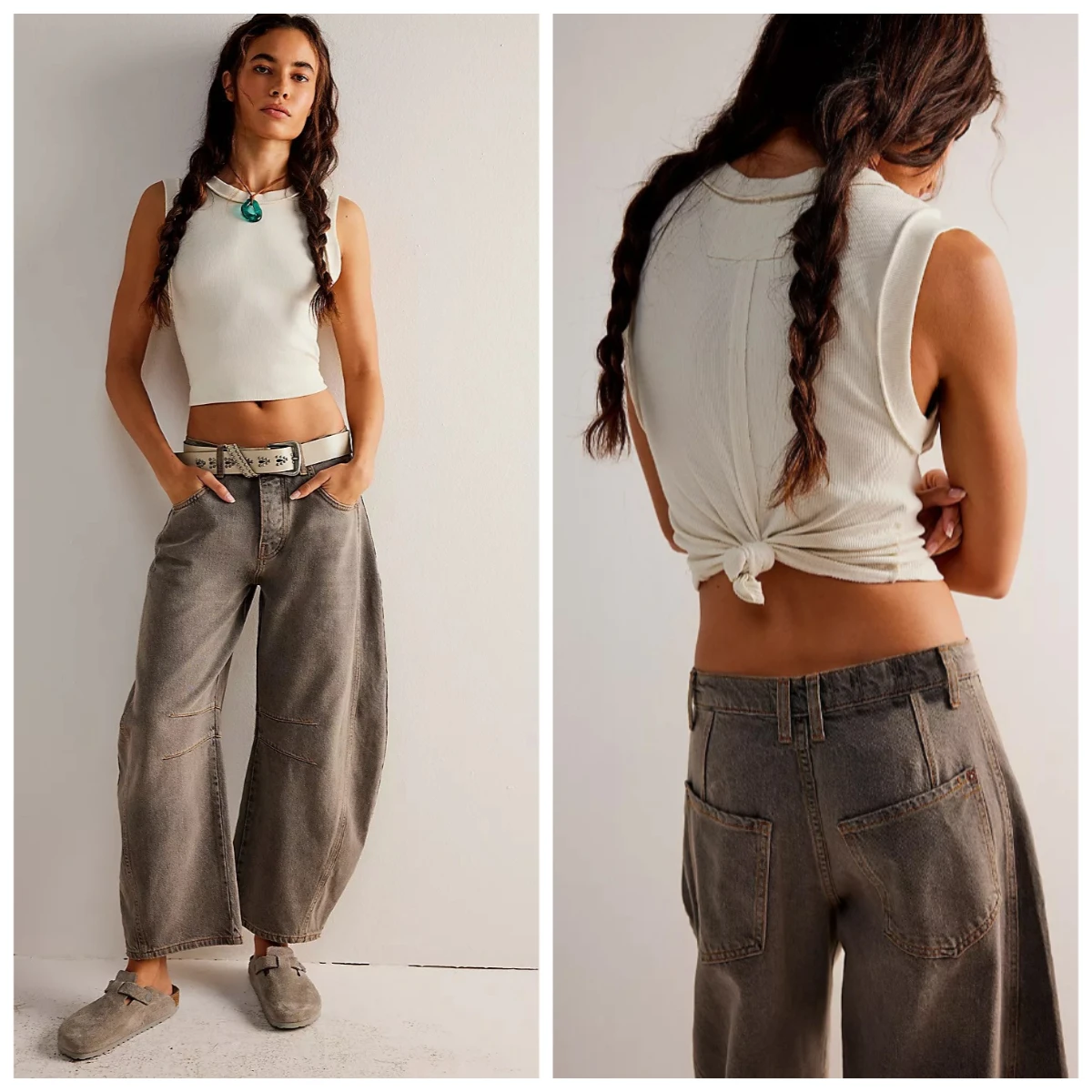 Loose Jeans Stylish Women's Gradient Color Wide Leg Jeans with Pockets Hip Hop Retro Denim Trousers for Ladies Mid Waist Ankle
Loose Jeans Stylish Women's Gradient Color Wide Leg Jeans with Pockets Hip Hop Retro Denim Trousers for Ladies Mid Waist Ankle
