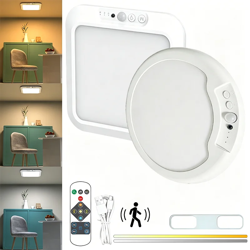 Motion Sensor Ceiling Light Rechargeable Remote Control 3 Lighting Modes LED Lamp for Bedroom Bathroom Kitchen Hallway
Motion Sensor Ceiling Light Rechargeable Remote Control 3 Lighting Modes LED Lamp for Bedroom Bathroom Kitchen Hallway