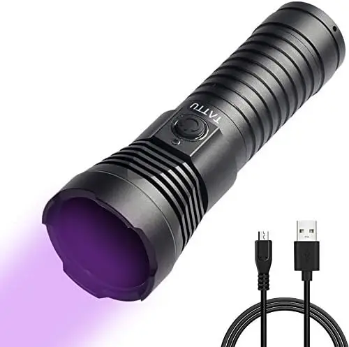 Rechargeable 365nm UV Flashlight with ZWB2 Filter, 10W Black Light Torch for Detection and Verification
Rechargeable 365nm UV Flashlight with ZWB2 Filter, 10W Black Light Torch for Detection and Verification