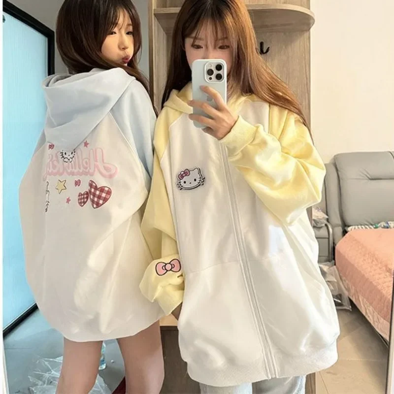 Hello Kitty Coat Miniso Lovely Printing Fashion Versatile Hoodie Wear-resisting Windproof Spring Autumn Period Tops New Pattern
Hello Kitty Coat Miniso Lovely Printing Fashion Versatile Hoodie Wear-resisting Windproof Spring Autumn Period Tops New Pattern
