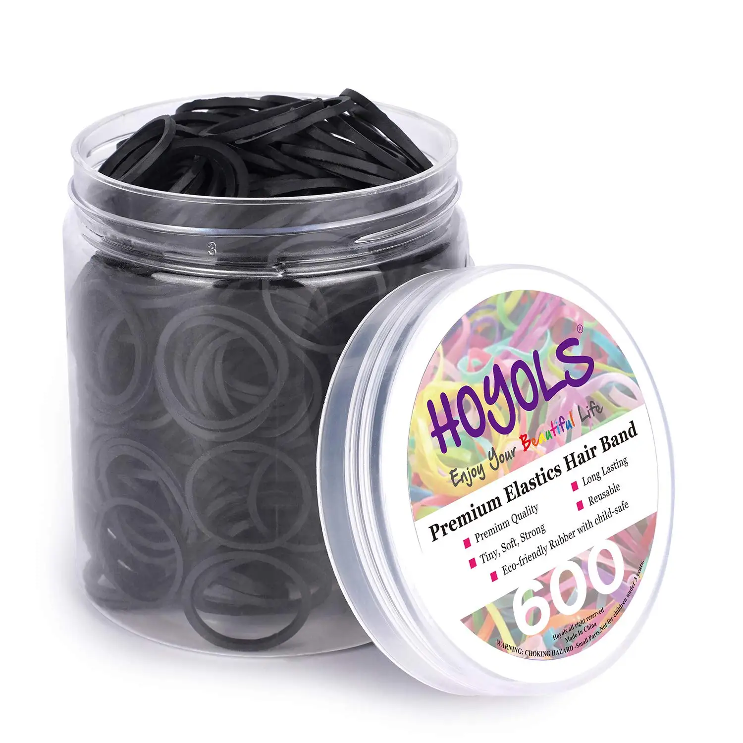 3/4 Inch Black Hair Rubber Bands for Hair Ties Small Mini Elastics for Braiding Ponytail Holders 600pcs
3/4 Inch Black Hair Rubber Bands for Hair Ties Small Mini Elastics for Braiding Ponytail Holders 600pcs