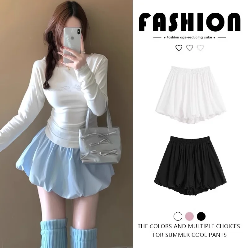 Women's spring, summer, and autumn white tulle bubble skirt with lace trim, fashionable.
Women's spring, summer, and autumn white tulle bubble skirt with lace trim, fashionable.