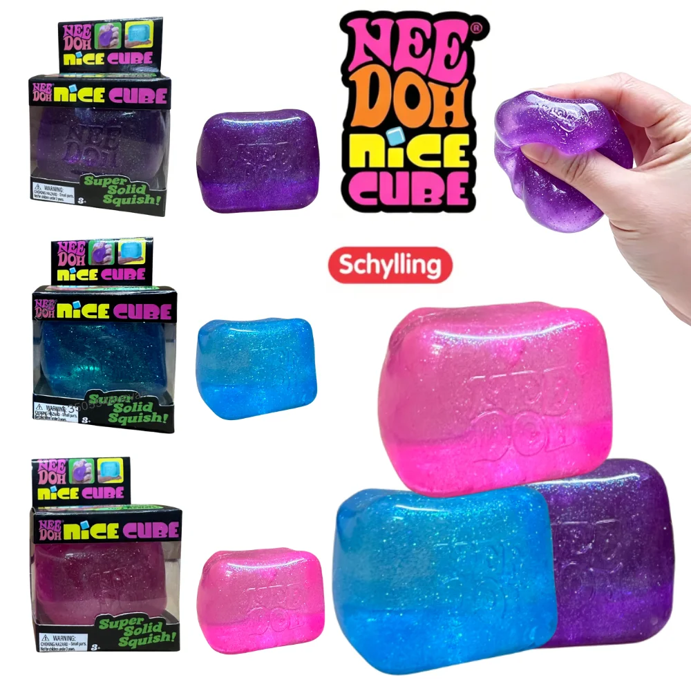 Schylling Nee Doh Glitter Cube Sensory Squeeze Blind Box Toy Stress Relief for Kids Adults
Schylling Nee Doh Glitter Cube Sensory Squeeze Blind Box Toy Stress Relief for Kids Adults