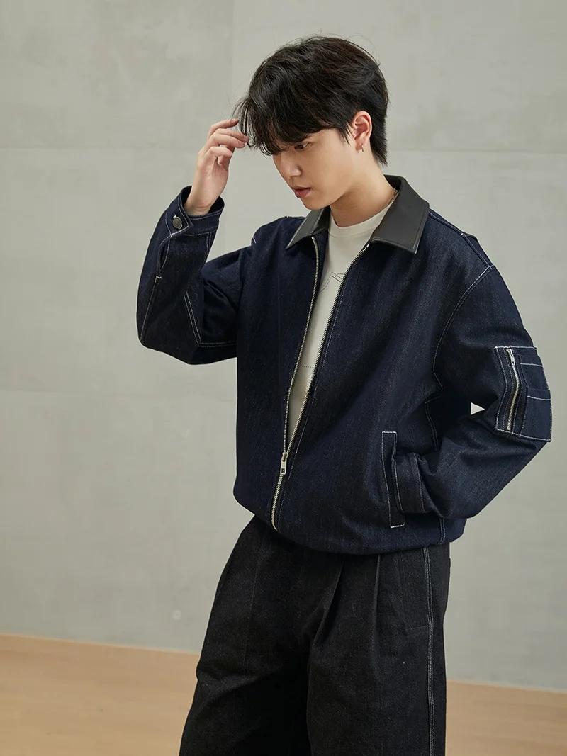 Женская повседневная куртка HIER из плотного денима (2 унции), синяя, с воротником из черной искусственной кожи, для отдыха
Женская повседневная куртка HIER из плотного денима (2 унции), синяя, с воротником из черной искусственной кожи, для отдыха