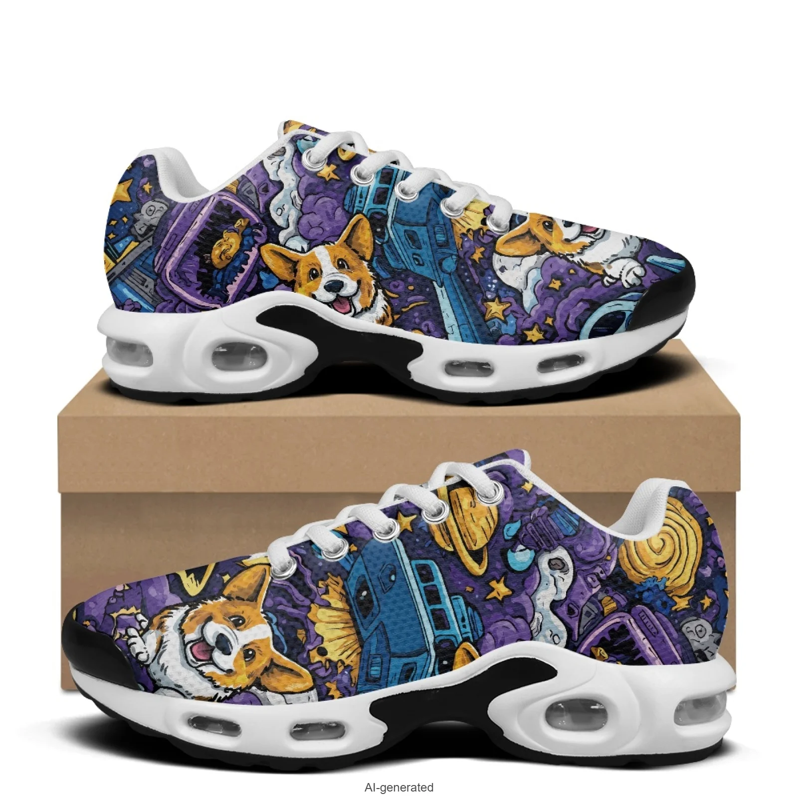 XIXIRIMIDO Cute Corgi Air-Cushioned Sneakers Women's Running Shoes Men's Commuter Shoes Lightweight Breathable Soft Comfortable
XIXIRIMIDO Cute Corgi Air-Cushioned Sneakers Women's Running Shoes Men's Commuter Shoes Lightweight Breathable Soft Comfortable