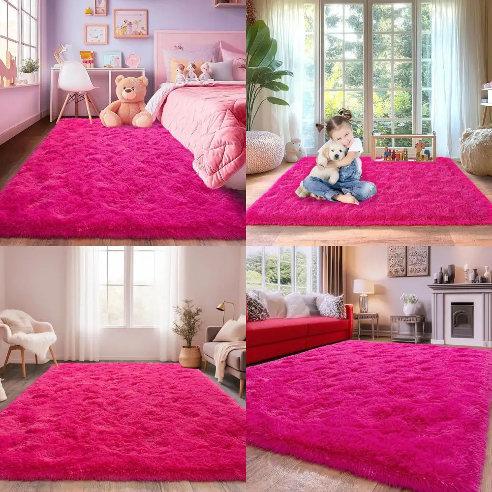 Роскошный ярко-розовый ковер 8x10 Shaggy — мягкий, нескользящий плюшевый ковер для спальни, гостиной, детских комнат и общежитий
Роскошный ярко-розовый ковер 8x10 Shaggy — мягкий, нескользящий плюшевый ковер для спальни, гостиной, детских комнат и общежитий