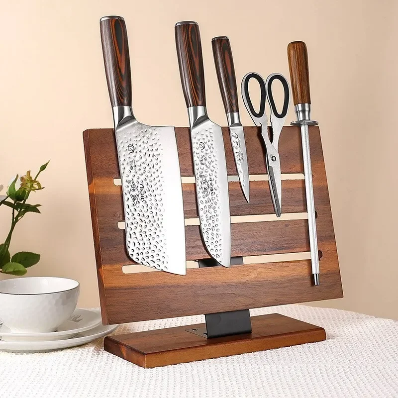 Removable Magnetic Knife Storage Rack Wooden Kitchen Knife Holder Multi-Function Knife Stand Magnetic Kitchen Organizer Rack
Removable Magnetic Knife Storage Rack Wooden Kitchen Knife Holder Multi-Function Knife Stand Magnetic Kitchen Organizer Rack
