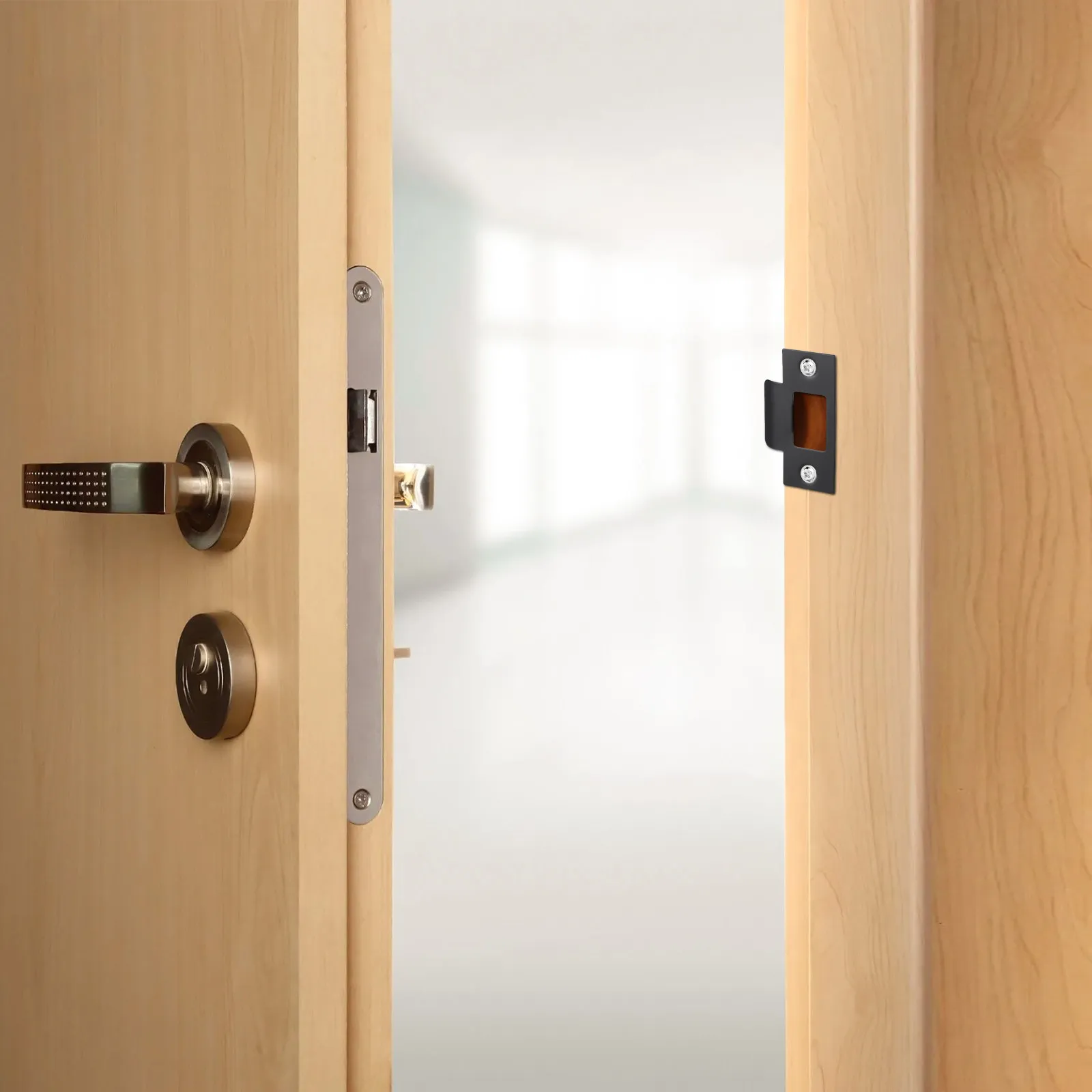 Комплект из 4 усиленных накладок из нержавеющей стали для заполнения отверстий, удлинитель дверной защелки, накладка на засов для входной двери, комплект для замка безопасности
Комплект из 4 усиленных накладок из нержавеющей стали для заполнения отверстий, удлинитель дверной защелки, накладка на засов для входной двери, комплект для замка безопасности