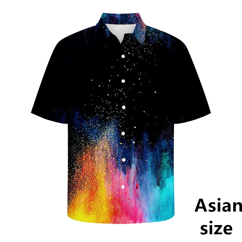 Fashion Rainbow Print Men Shirts 3D Print LGBT Hawaiian Short-sleeve Holiday Lapel Shirt Unisex Summer Casual Camisas De Hombre
Fashion Rainbow Print Men Shirts 3D Print LGBT Hawaiian Short-sleeve Holiday Lapel Shirt Unisex Summer Casual Camisas De Hombre