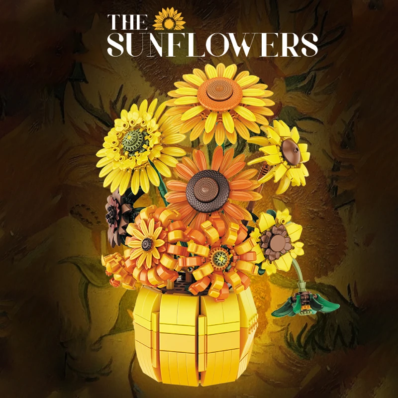 Sunflower Flower Building Blocks Vase Model Bricks Sets,DIY Hydrangea Bouquet Plants Home Decoration Toys,For Adults Girls Gifts
Sunflower Flower Building Blocks Vase Model Bricks Sets,DIY Hydrangea Bouquet Plants Home Decoration Toys,For Adults Girls Gifts