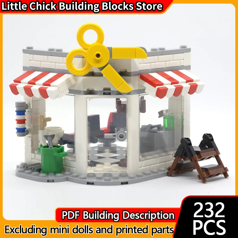 City Street View Model MOC Building Bricks Corner Barber Shop Modular Technology Children Holiday Gifts Assemble Toys Suit
City Street View Model MOC Building Bricks Corner Barber Shop Modular Technology Children Holiday Gifts Assemble Toys Suit