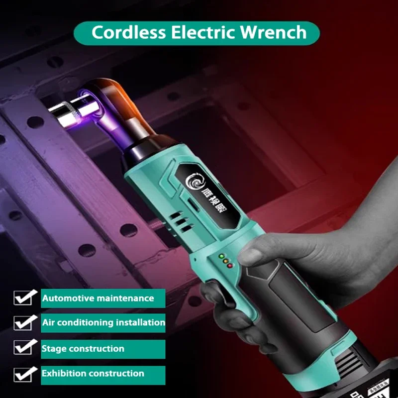 Right Angle Ratchet Wrenches 3/8 Inch Cordless Electric Wrench 68Nm 48VF Rechargeable Car Repair Tool Set Angle Wrench
Right Angle Ratchet Wrenches 3/8 Inch Cordless Electric Wrench 68Nm 48VF Rechargeable Car Repair Tool Set Angle Wrench