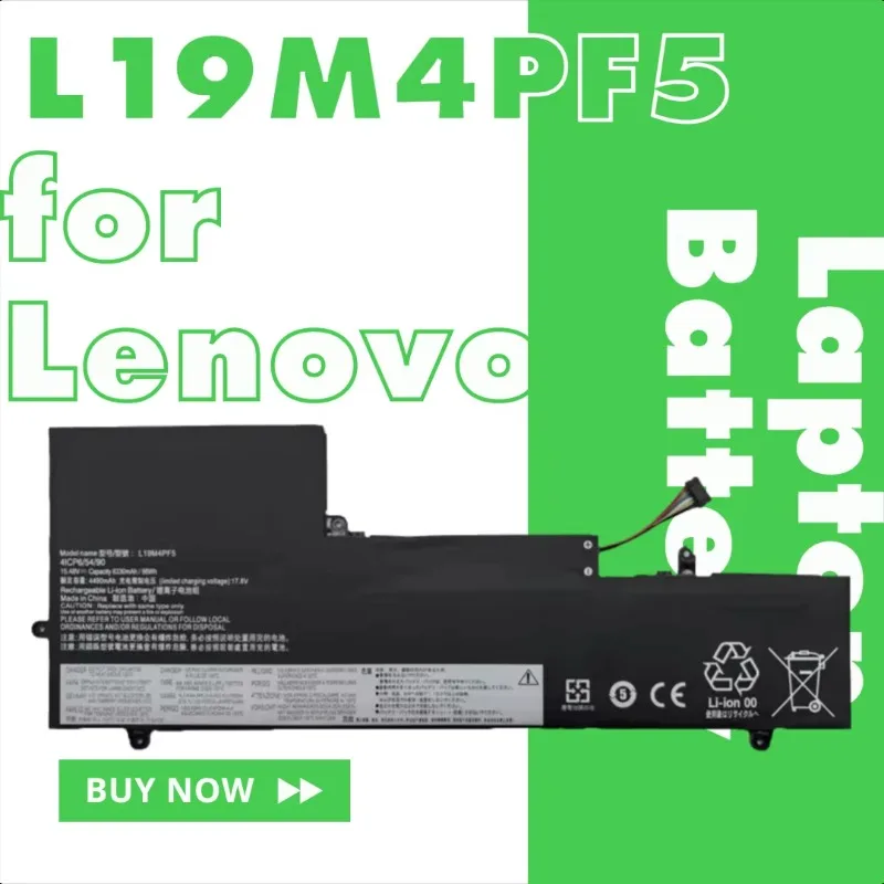 High-capacity Laptop Battery for Lenovo YogaSlim 7-15llL L19C4PF5 L19M4PF5
High-capacity Laptop Battery for Lenovo YogaSlim 7-15llL L19C4PF5 L19M4PF5