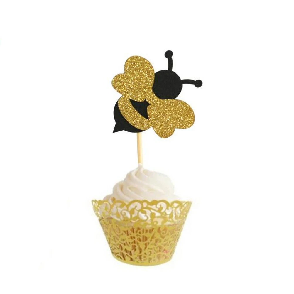 6 pcs Shiny Bee Cake Toppers Picks for Cupcakes Decorations Fruit Hat Bamboo Wedding Celebrations Cake Picks
6 pcs Shiny Bee Cake Toppers Picks for Cupcakes Decorations Fruit Hat Bamboo Wedding Celebrations Cake Picks