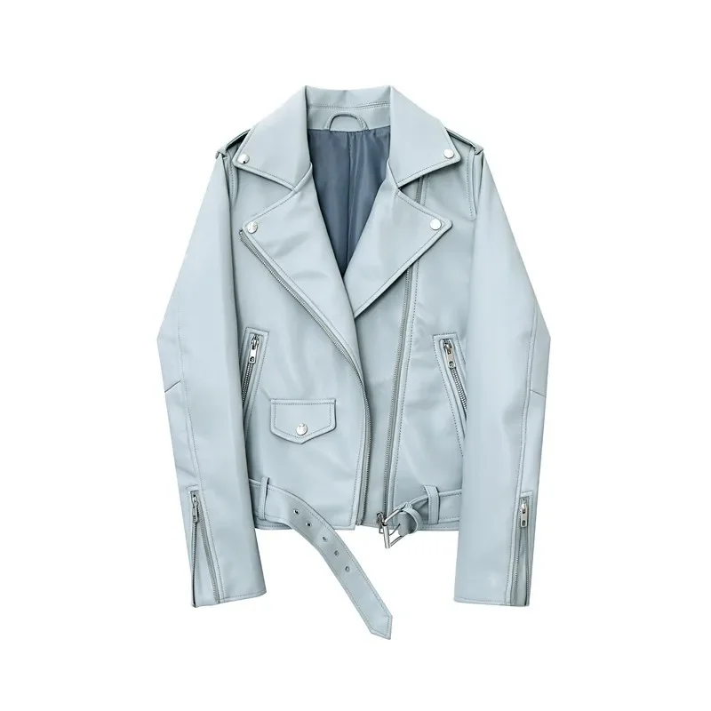 Spring and Autumn 2023 The belt detachable epaulet motorcycle jacket leather jacket
Spring and Autumn 2023 The belt detachable epaulet motorcycle jacket leather jacket