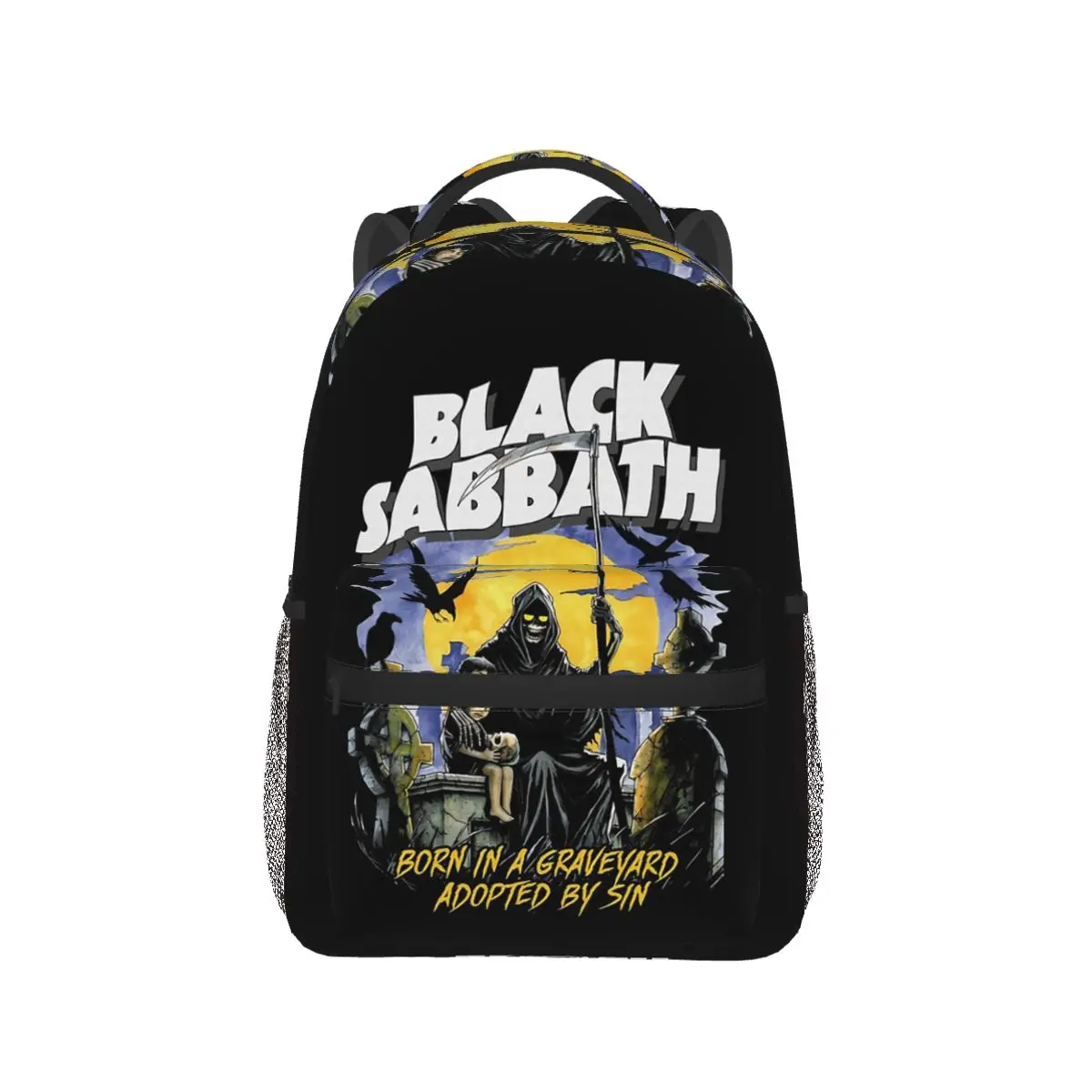 Black Born In A Graveyard Black Adopted Black Sabbaths Backpack Hot Sale Daypack Large Capacity BookBag School Bag Shoulder Bags
Black Born In A Graveyard Black Adopted Black Sabbaths Backpack Hot Sale Daypack Large Capacity BookBag School Bag Shoulder Bags