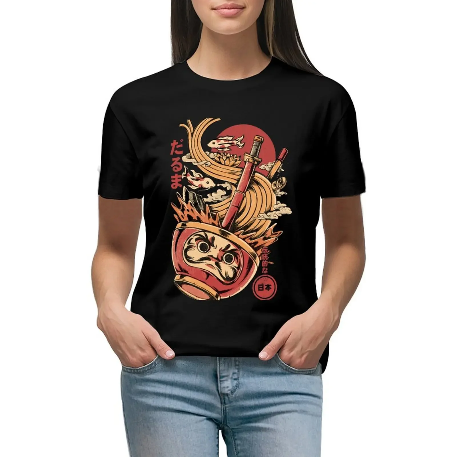 Daruma's Ramen T-Shirt oversized plus size tops customs design your own t-shirt dress for Women sexy
Daruma's Ramen T-Shirt oversized plus size tops customs design your own t-shirt dress for Women sexy