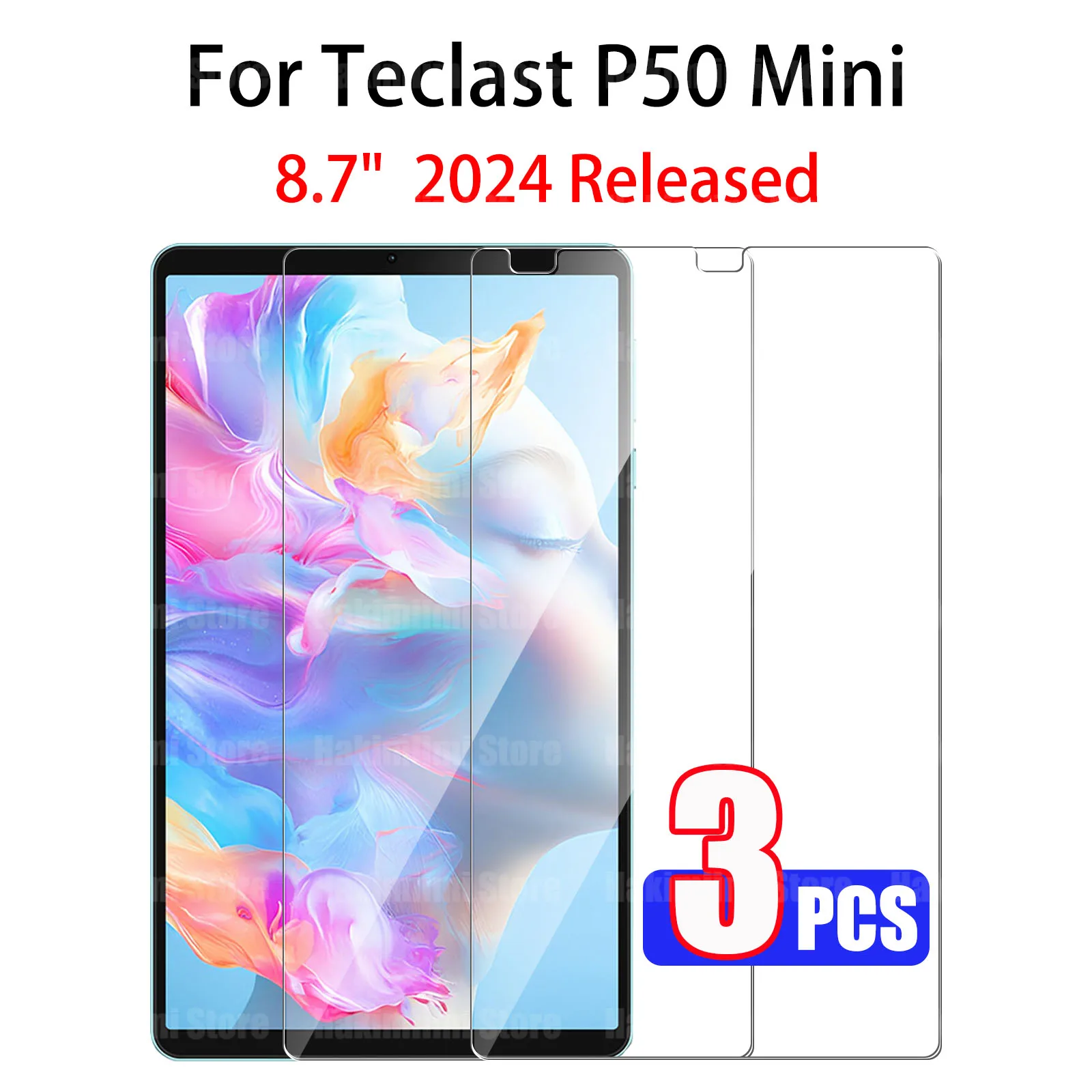 Screen Protector for Teclast P50 Mini 8.7" 2024 HD 9H Shatterproof Scratch-Resistant Tempered Glass Film for Teclast P50 Mini
Screen Protector for Teclast P50 Mini 8.7" 2024 HD 9H Shatterproof Scratch-Resistant Tempered Glass Film for Teclast P50 Mini