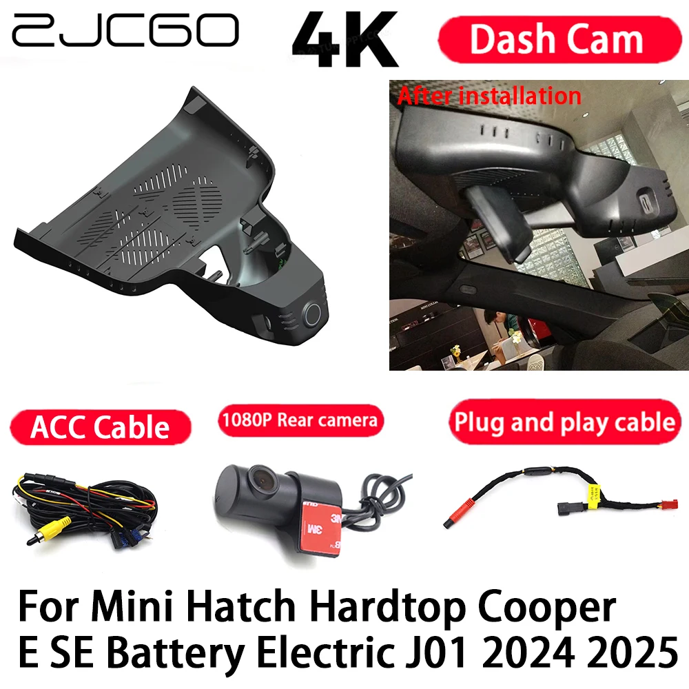 Car 4K Plug and Play Dash Cam Video Recorder Night Vision for Mini Hatch Hardtop Cooper E SE Battery Electric J01 2024 2025
Car 4K Plug and Play Dash Cam Video Recorder Night Vision for Mini Hatch Hardtop Cooper E SE Battery Electric J01 2024 2025