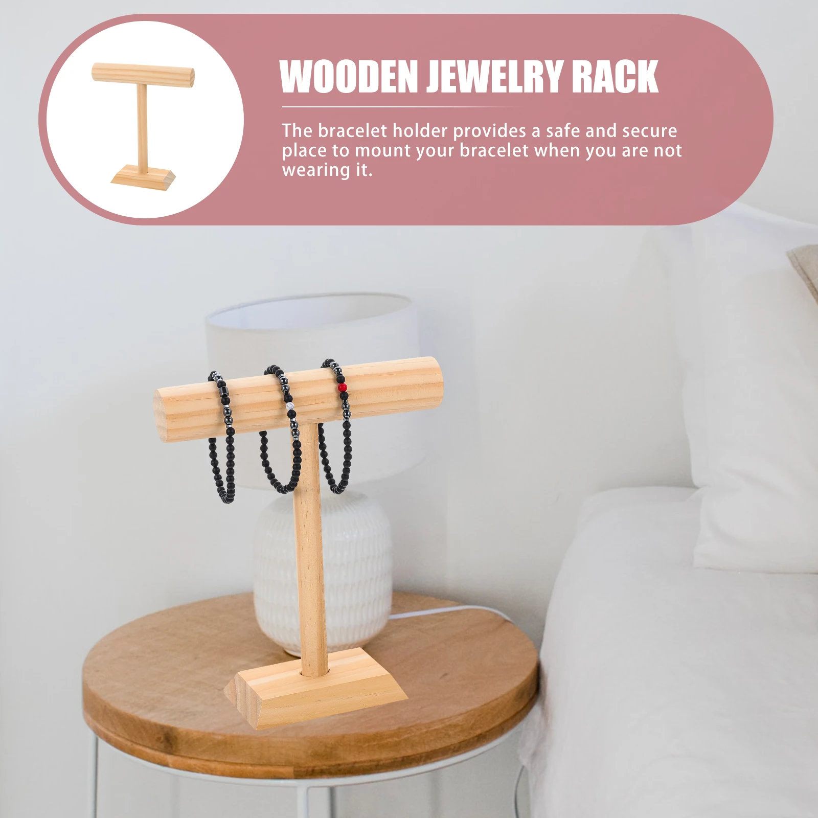 Solid Wood Display Stand Watch Bracelet Jewelry Rack Holder Necklace Storage Bangle Organizer
Solid Wood Display Stand Watch Bracelet Jewelry Rack Holder Necklace Storage Bangle Organizer