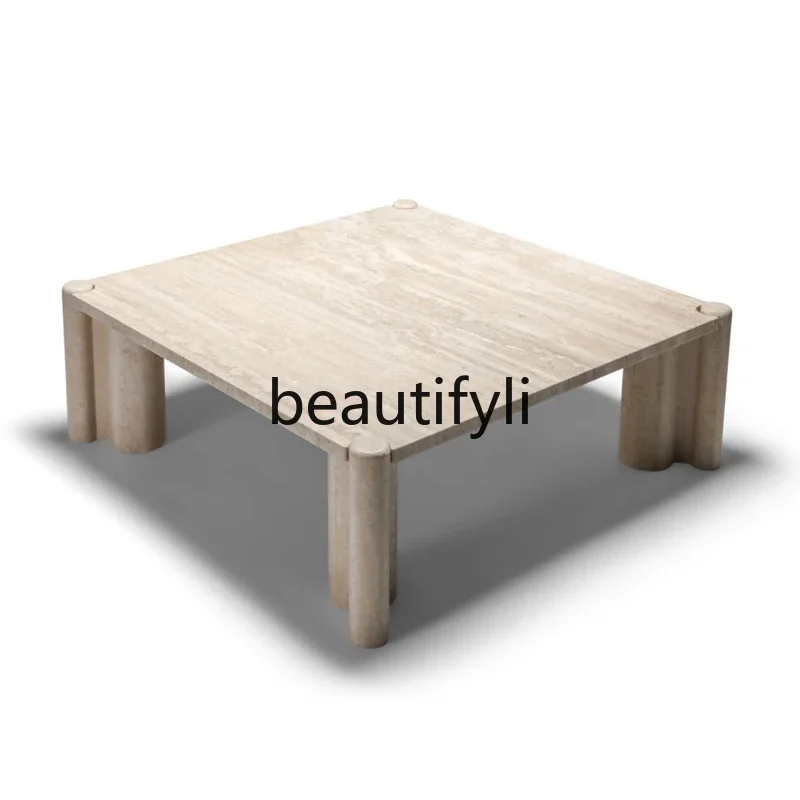 xqqModern Italian Travertine Coffee Table Designer Model Room Creative Living Room Sales Department Square Art Coffee Table
xqqModern Italian Travertine Coffee Table Designer Model Room Creative Living Room Sales Department Square Art Coffee Table