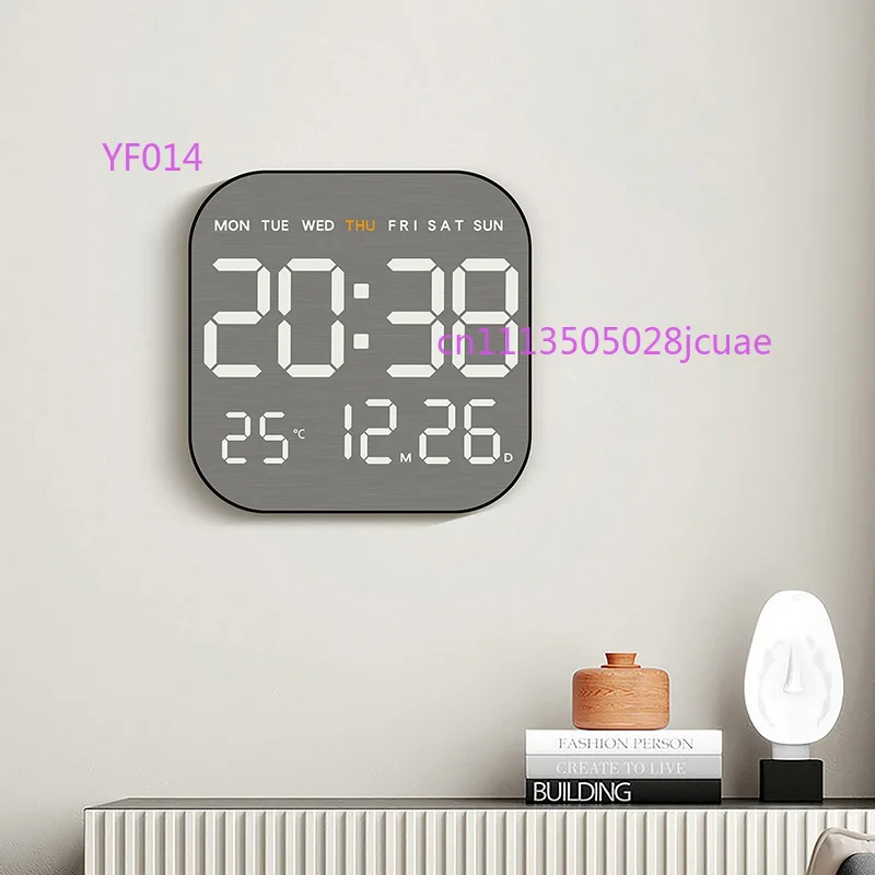 Metal Brushed Wall Clock Multifunctional LED Electronic Alarm Clock Simple Home Decoration Wall Clock
Metal Brushed Wall Clock Multifunctional LED Electronic Alarm Clock Simple Home Decoration Wall Clock