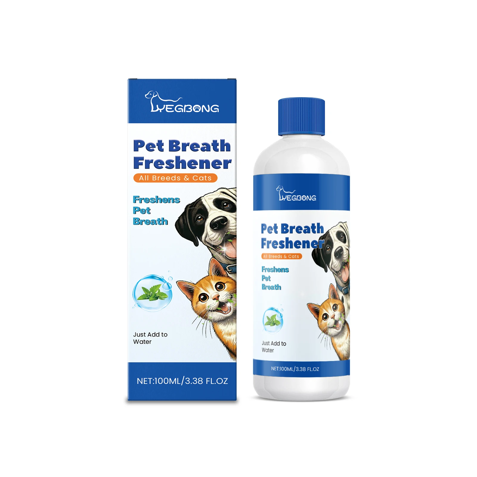 Yegbong Pet Breath Cleanses Pet's Mouth, Teeth, Tartar, Mild Ingredients Care Freshener
Yegbong Pet Breath Cleanses Pet's Mouth, Teeth, Tartar, Mild Ingredients Care Freshener