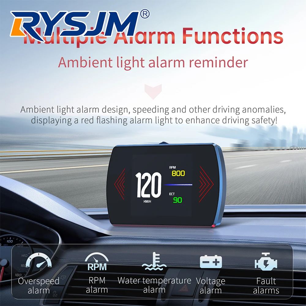 P12 Car OBD Digital Speed Meter OBD2 Head-up Display PRM Tachometer Water Temperature Voltage On-Board Computer Car Accessories
P12 Car OBD Digital Speed Meter OBD2 Head-up Display PRM Tachometer Water Temperature Voltage On-Board Computer Car Accessories