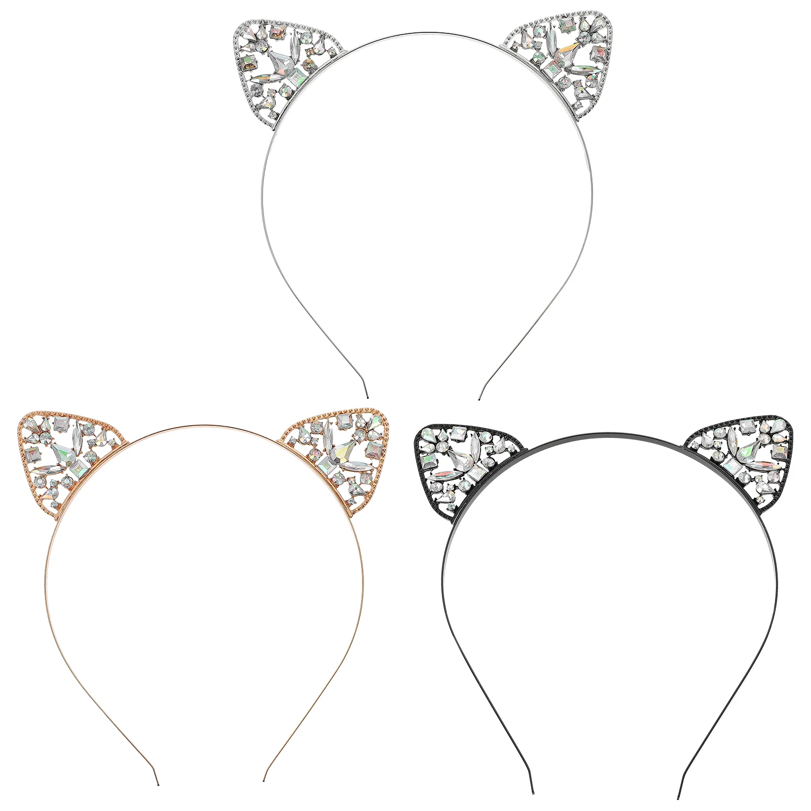 Hair Accessories for Girls Alloy Rhinestone Band Stylish Party Cat Ears Headdress Hair-hoop
Hair Accessories for Girls Alloy Rhinestone Band Stylish Party Cat Ears Headdress Hair-hoop