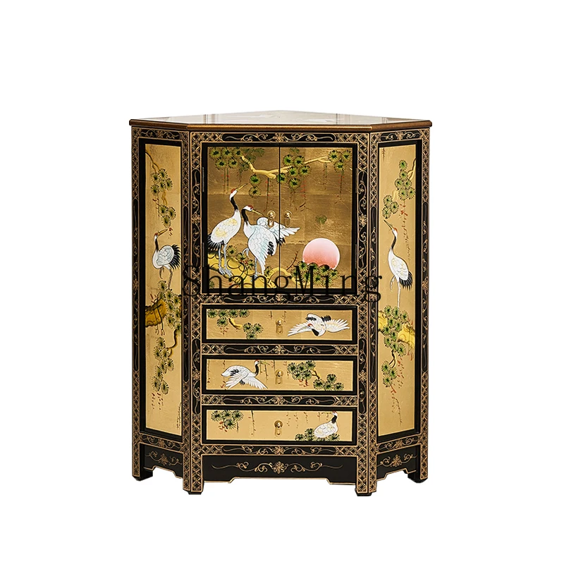 LXY Simple Household New Chinese Painted Classical Wall Corner Cabinet Bedroom Storage Fan-shaped Triangle Cabinet
LXY Simple Household New Chinese Painted Classical Wall Corner Cabinet Bedroom Storage Fan-shaped Triangle Cabinet
