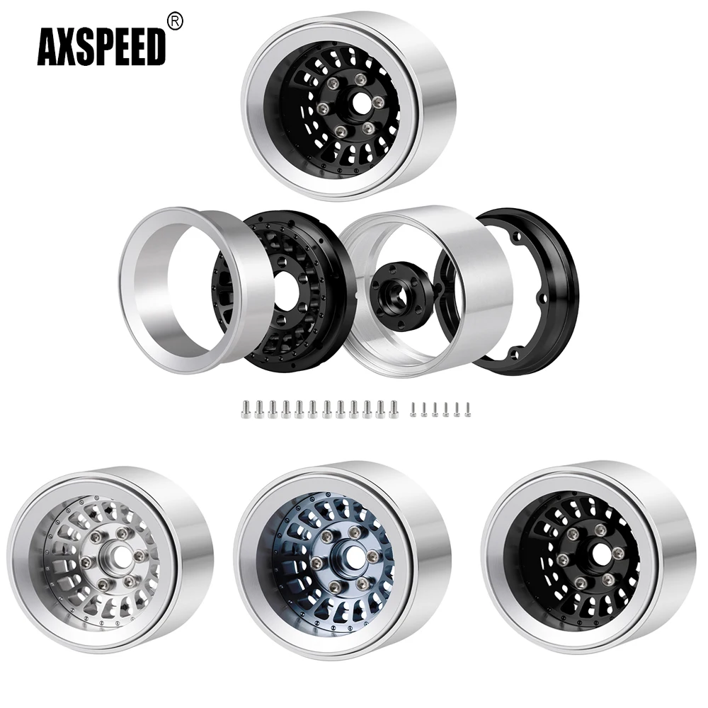AXSPEED RC Car 4Pc 1.9 Beadlock Wheel Rim 56*30mm For Rock Crawler 1/10 TRX4 Axial SCX10 90046
AXSPEED RC Car 4Pc 1.9 Beadlock Wheel Rim 56*30mm For Rock Crawler 1/10 TRX4 Axial SCX10 90046