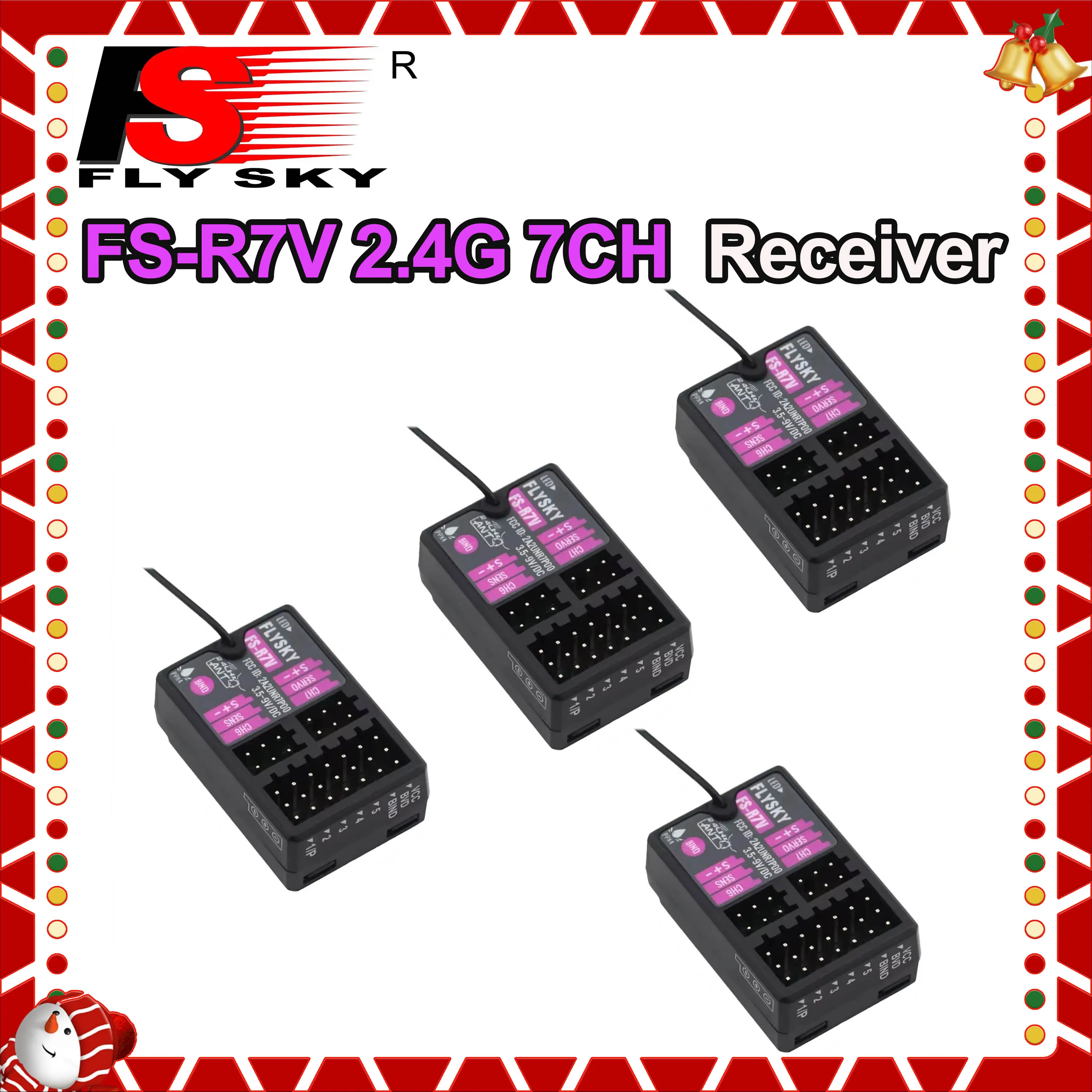 1/2/4PCS FLYSKY FS-R7V 7CH 2.4G 7 Channel Gyro Receiver 3.5-9V DC ANT Single Antenna PWM for RC Car Boat Transmitter FS-G7P
1/2/4PCS FLYSKY FS-R7V 7CH 2.4G 7 Channel Gyro Receiver 3.5-9V DC ANT Single Antenna PWM for RC Car Boat Transmitter FS-G7P