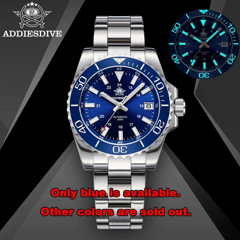 ADDIESDIVE AD2086 Mechanical Watches Sapphire Glass BGW9/C3 Luminous 200m Waterproof Diver Watch NH35 Business Relogio Masculino
ADDIESDIVE AD2086 Mechanical Watches Sapphire Glass BGW9/C3 Luminous 200m Waterproof Diver Watch NH35 Business Relogio Masculino